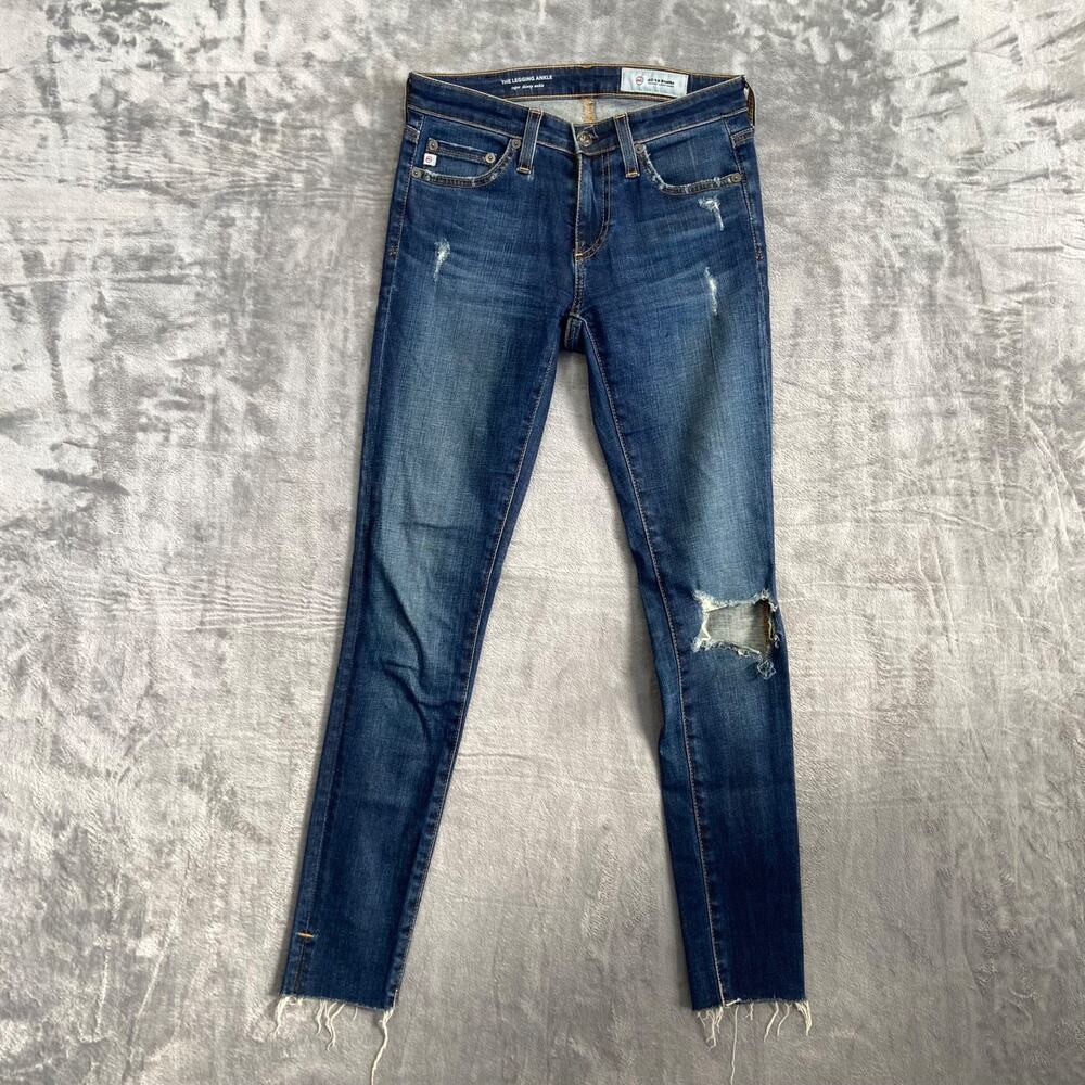 AG‎ Adriano Goldschmied Women's Super Skinny Ankle Jeans 24R Blue